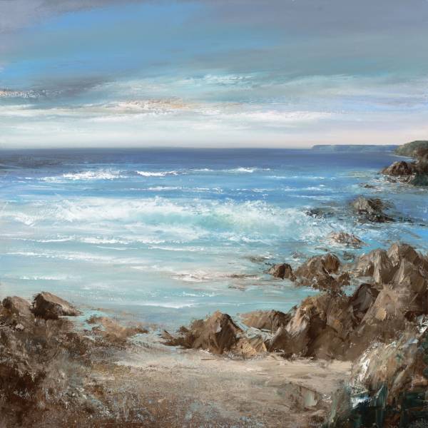 - Oil on Paper, Painting by Amanda Hoskin, measuring 90 x 90 cm (H x W) framed at 96 x 96 cm £3250